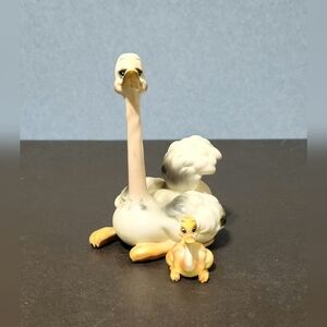 Vintage Josef Originals ostrich and baby